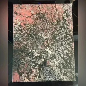 Original Pour Painting 11x14 One Of A Kind Abstract Art Colorful Art